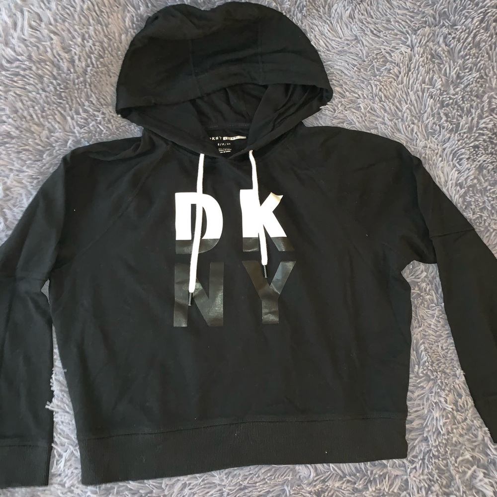 Black and white DKNY HoodieSweatshirt